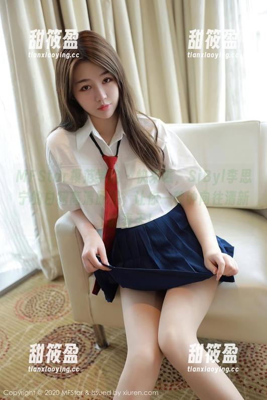 MFStar模范学院-SiByl李思宁 MFStar模范学院 - 快来瞧,SiByl李思宁的白裙高清原图,让你一秒钟向往清新的春天!